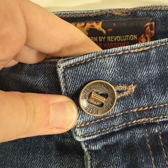 M Tac Tactical Den. Cargo Jeans Men's 34x30 Dark Wash Blue Denim Cotton Blend - Picture 7 of 16